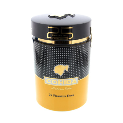 Cohiba Piramides Extra - Ceramic Jar 25 Cigars - Authentic Cuban Cigars