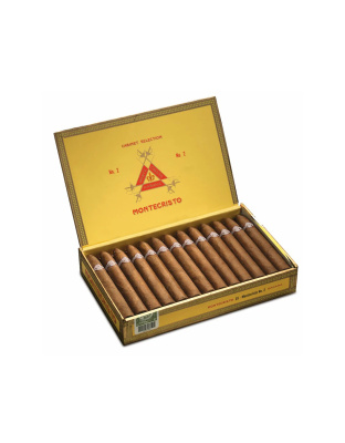 Montecristo No. 2 - Box 25 Cigars - Authentic Cuban Cigars