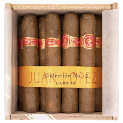 Juan Lopez Seleccion No. 2 - Box 25 Cigars - Authentic Cuban Cigars